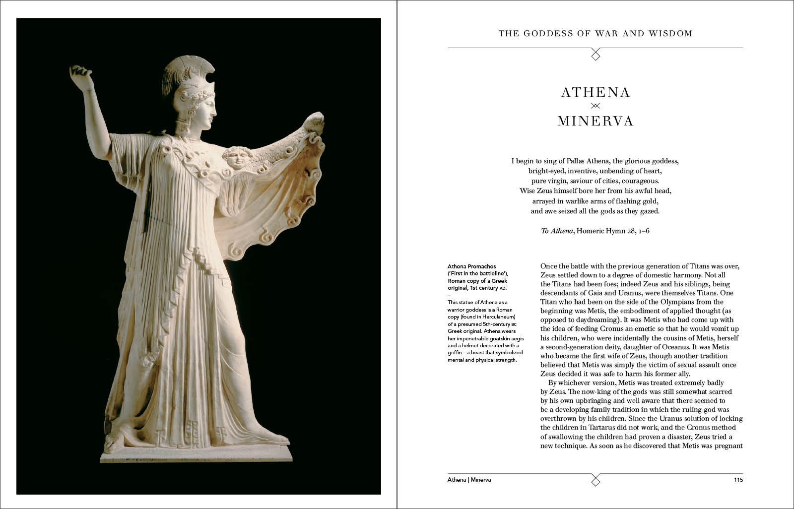 Epithets of Athena, the powerful bright-eyed Greek goddess